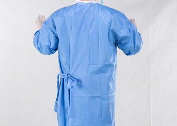 Blue 35g 45g SMS SMMS Disposable Sterile Surgical Gown Anti Static