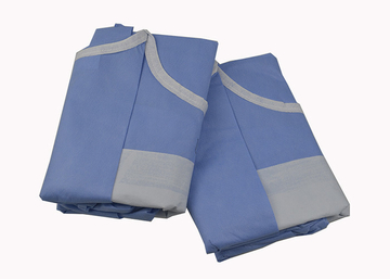 Sterile Waterproof Breathable 65gsm SMS Medical Gown