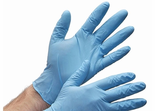 S M Disposable Hand Gloves Nitrile Powder Free Examination Gloves