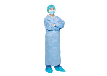 Sterile Non Woven Blue AAMI Level 3 Reinforced Surgical Gown