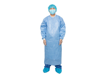 Sterile Non Woven Blue AAMI Level 3 Reinforced Surgical Gown