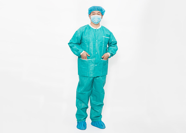 Long Sleeve SMS / Spunlace XXXL Disposable Surgical Gown