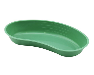 Green Emesis Kidney Shaped Bowl PP Material Home Care 100000 Pieces Per Day