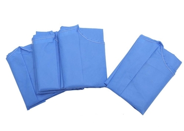 Impervious Disposable Surgical Gown Sms Protective Clothing Knitted Cuff Sleeve Standard