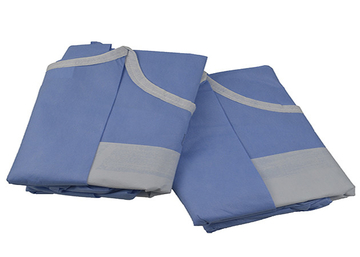 Spunlace Reinforced Disposable Chemotherapy Gown Hospital Steriled Isolation