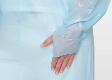 Waterproof Plastic Thumb Loop Isolation Gown CPE Apron Gown Surgical Accessories