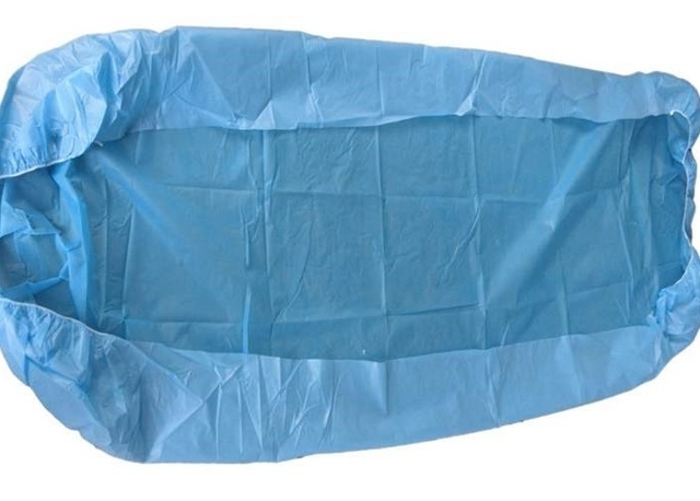 Clinic Disposable Surgical Drapes Blue Bed Covers With Elastic Fitted Bed Sheets