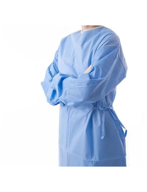 Doctor Patient Disposable Protective Gowns Non Woven Reinforced Eco Friendly